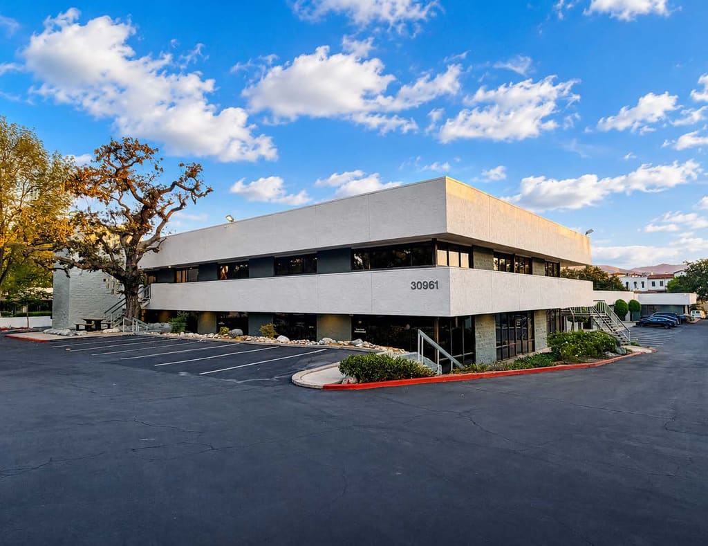 Office and industrial campus exterior at West Oaks Park, Westlake Village